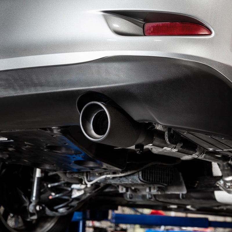 DC Sport Black Universal Bolt On Exhaust Slant Cut Tip 2.25" Inlet 3.75" Outlet - Image 4
