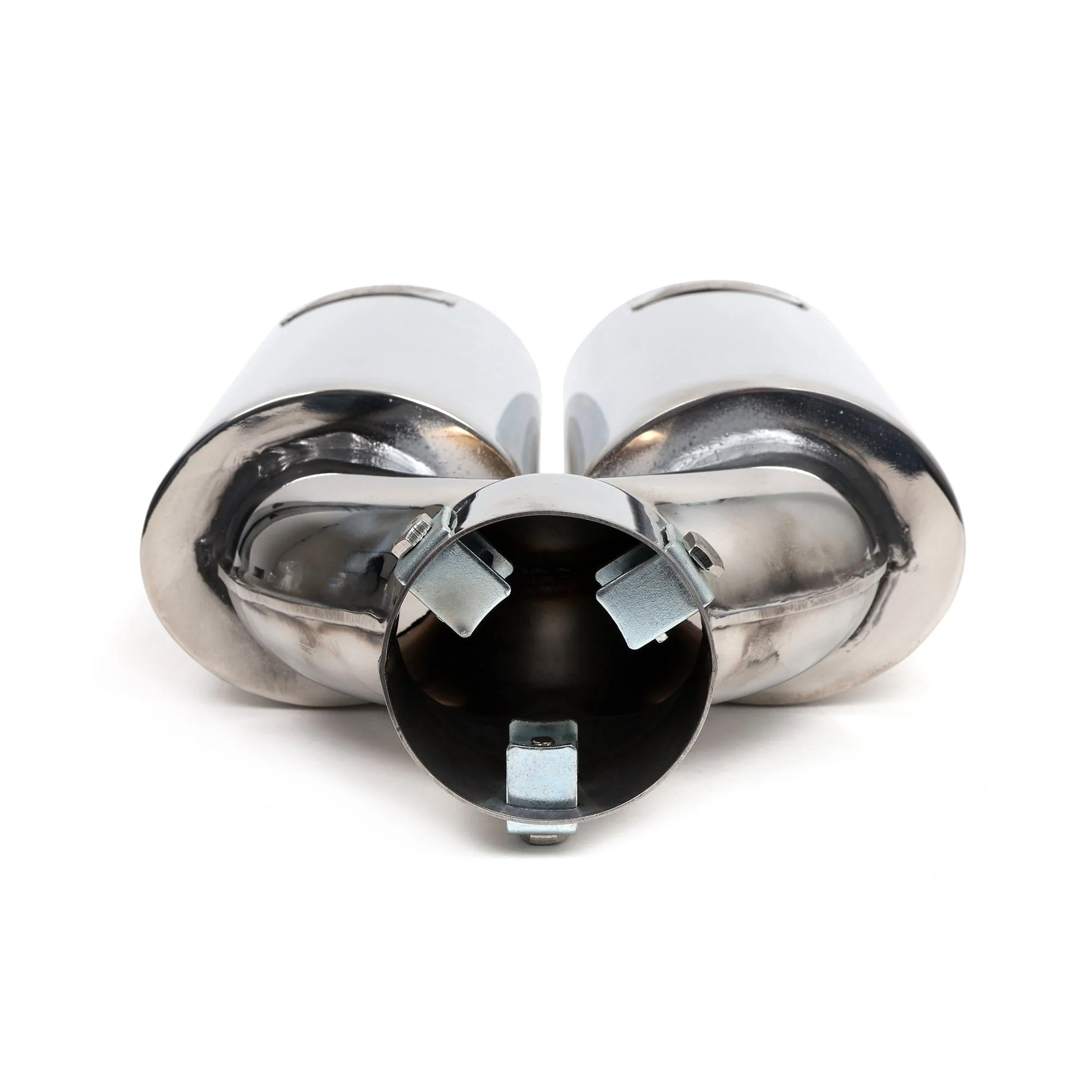 DC Sport Polished Stainless Universal Bolt On Exhaust Tip 2.375" 5 Inlet 3.75" Outlet - Image 4
