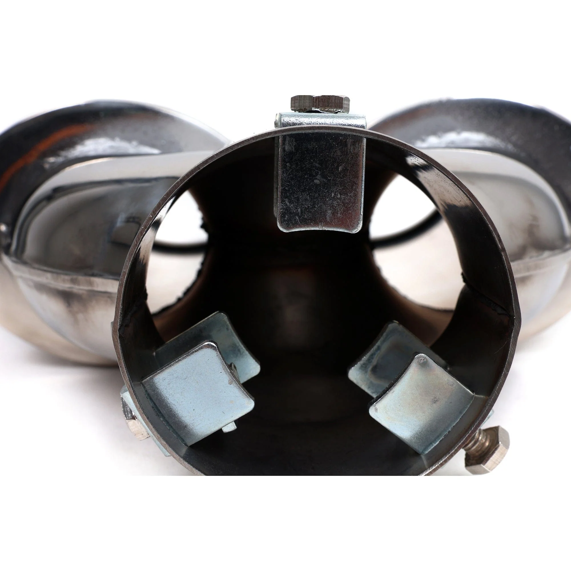 DC Sport Polished Stainless Universal Bolt On Exhaust Tip 2.375" 5 Inlet 3.75" Outlet - Image 9
