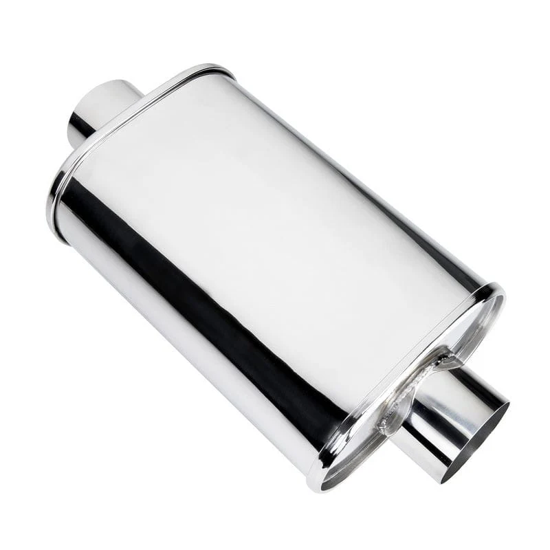 DC Sports Universal Oval Muffler 3" Inlet / 3" Outlet - Image 2