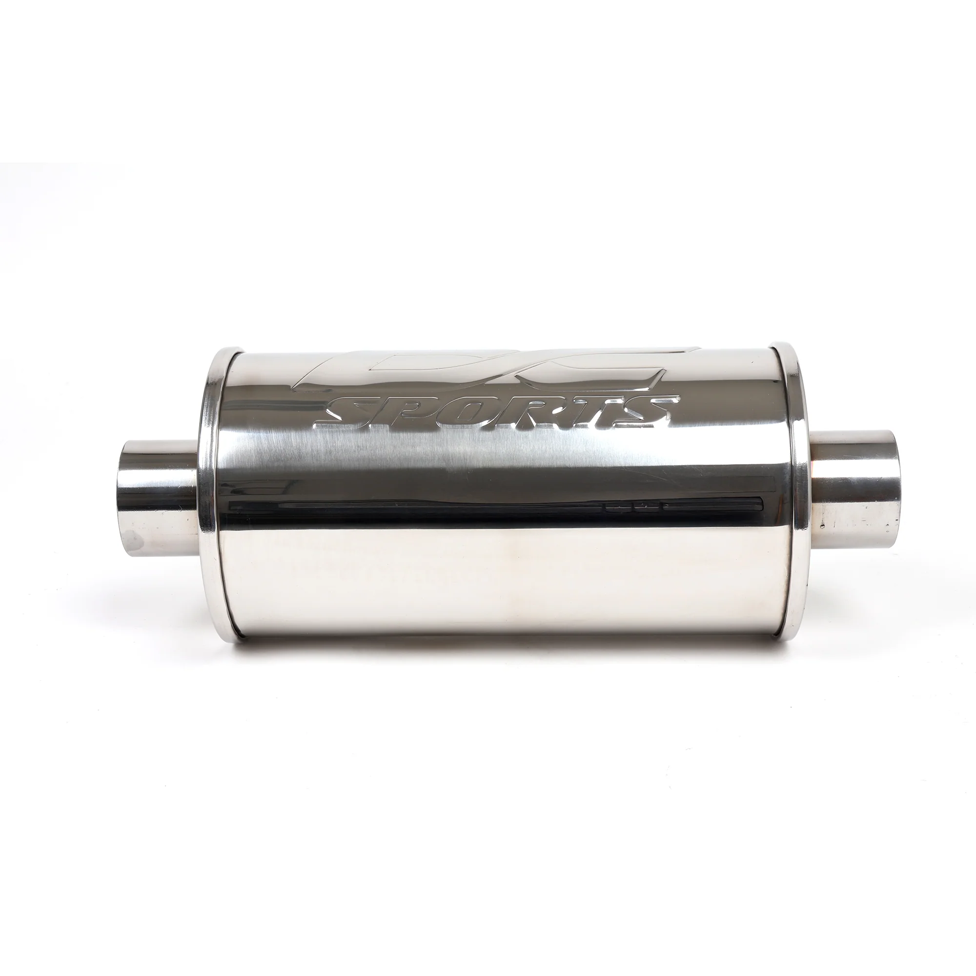 DC Sports Universal Round Muffler 2.5" Inlet / 2.5" Outlet - Image 3