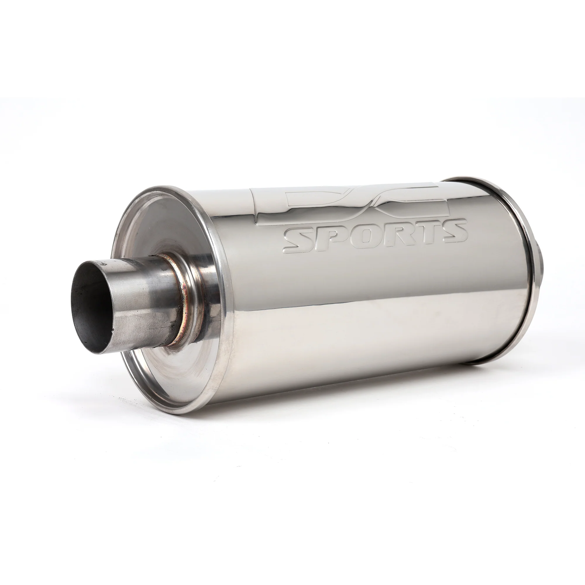 DC Sports Universal Round Muffler 2.5" Inlet / 3" Outlet
