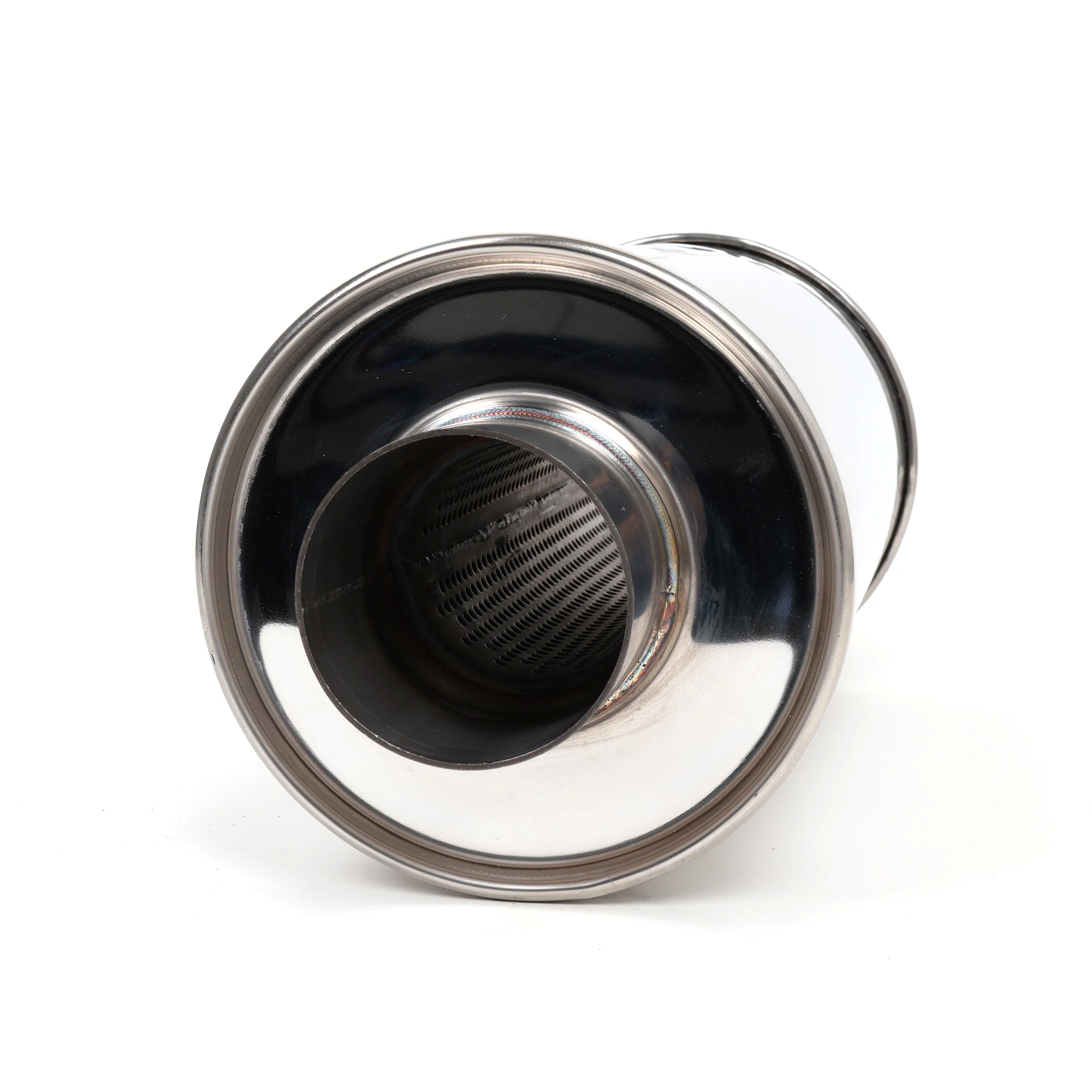 DC Sports Universal Round Muffler 2.5" Inlet / 3" Outlet - Image 4