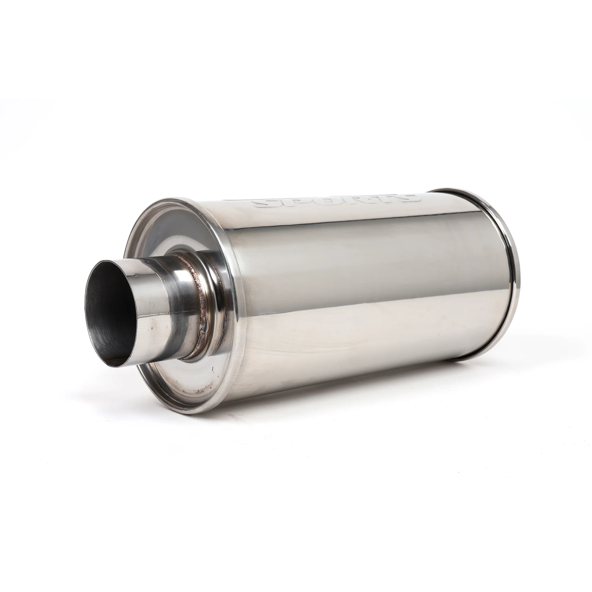 DC Sports Universal Round Muffler 3" Inlet / 3" Outlet - Image 2