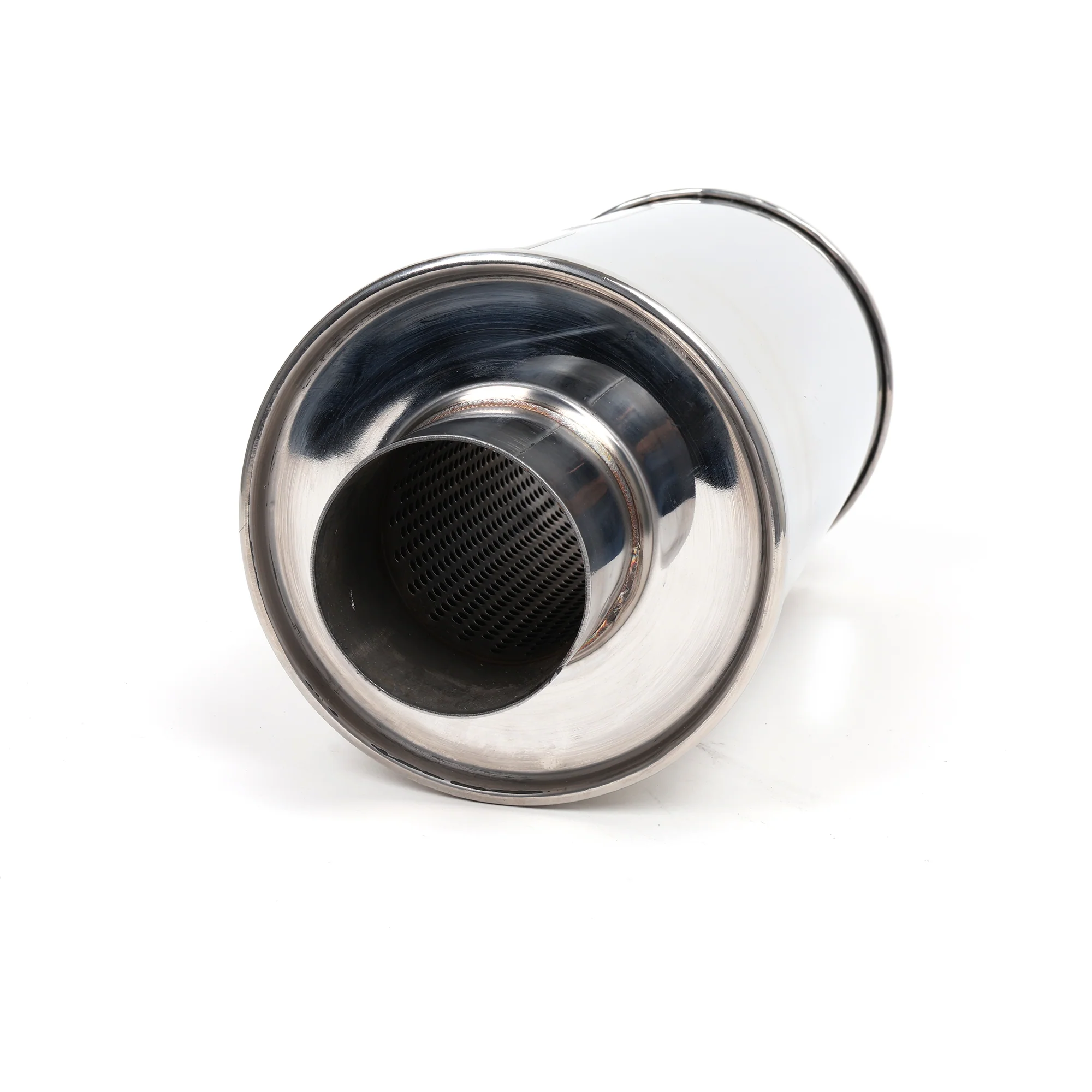 DC Sports Universal Round Muffler 3" Inlet / 3" Outlet - Image 5